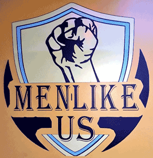 Men Like Us Social Club Logo - Ypsilanti, Michigan - a raised fist over a shield